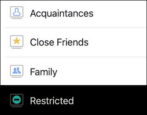 facebook restricted list minimize friend visibility comments