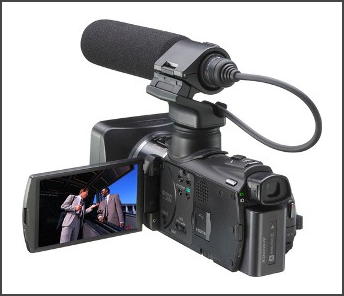 photo image of sony camcorder