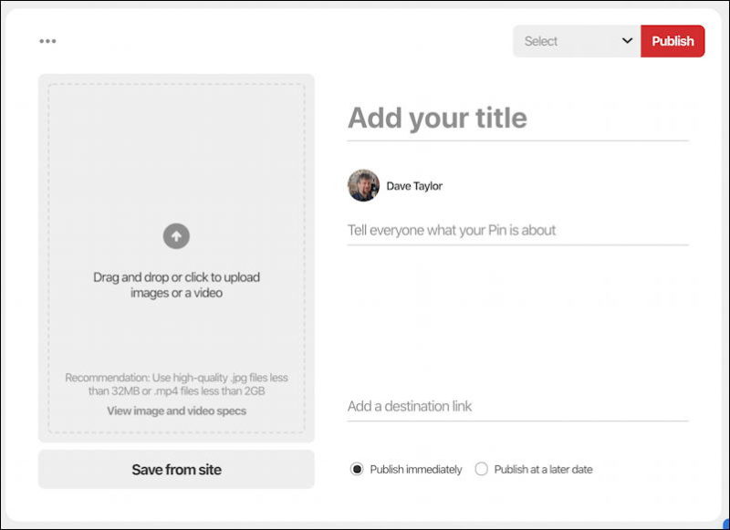 How To Edit & Post a Photo on Pinterest? from Ask Dave Taylor