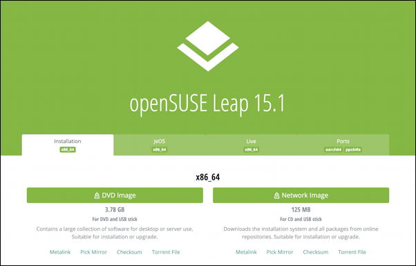 vmware fusion - install opensuse - version of suse