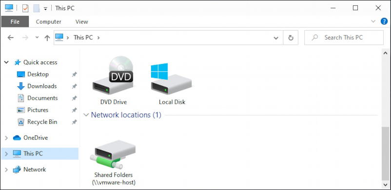 win10 file manager - devices and drives - no drive letters