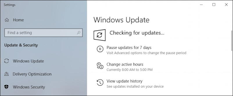 windows 10 - checking for updates - stuck loop