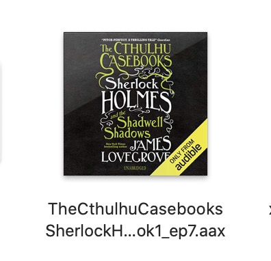 cthulhu casebooks audio book - aax