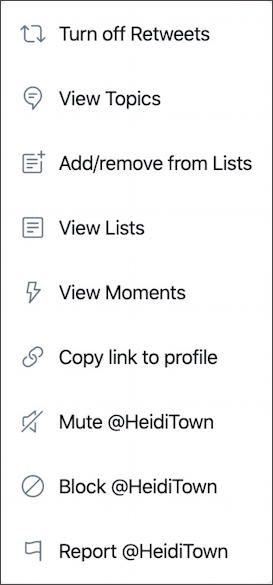 twitter profile block menu