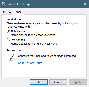 windows 10 - calibrate stylus