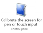 how to calibrate touch screen touchscreen windows win10