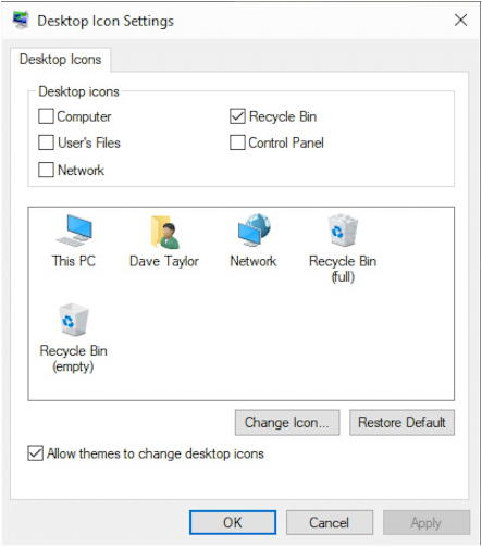 win10 desktop icon settings