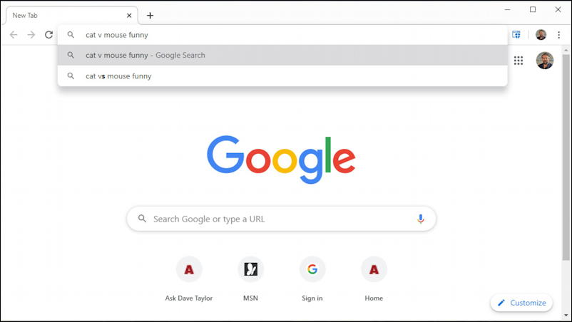 default google chrome search engine - google not bing - win10