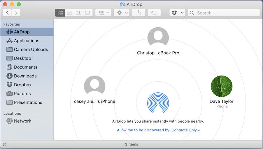 iphone mac airdrop - airdrop visibility setting