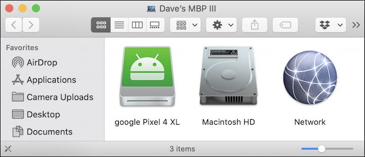 android device as mac external drive