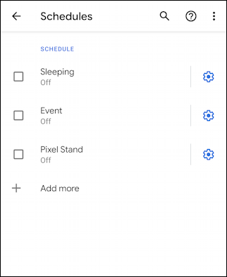 android 10 - do not disturb settings preferences - schedules