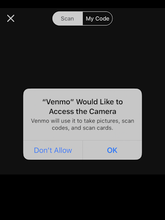 how to scan venmo qr scan code