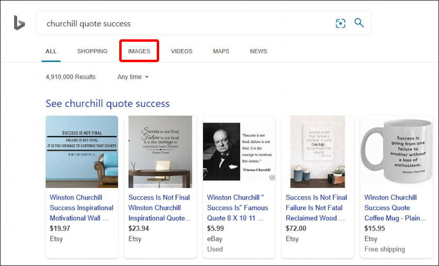 bing search - winston churchill inspirational quotes