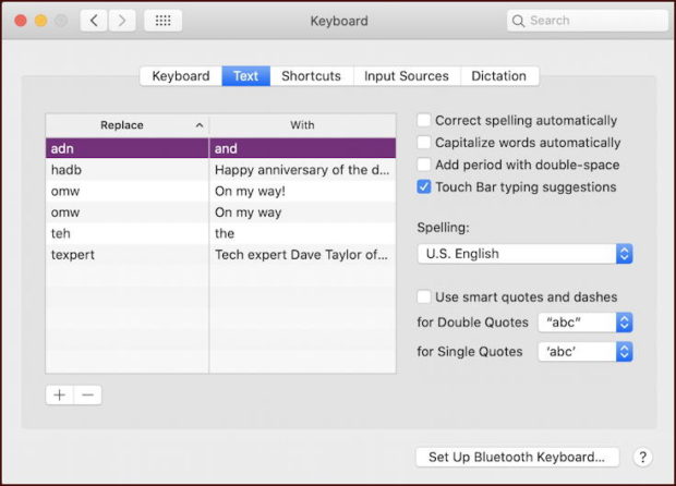 turn on mac keyboard shortcuts google docs