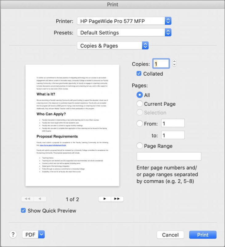 How Do I Print TwoSided from Microsoft Word for Mac? from Ask Dave Taylor