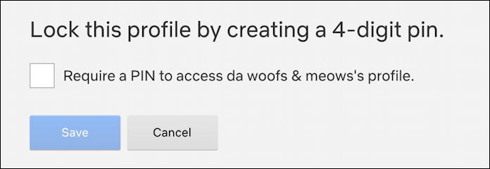 netflix add profile security pin - create 4-digit pin