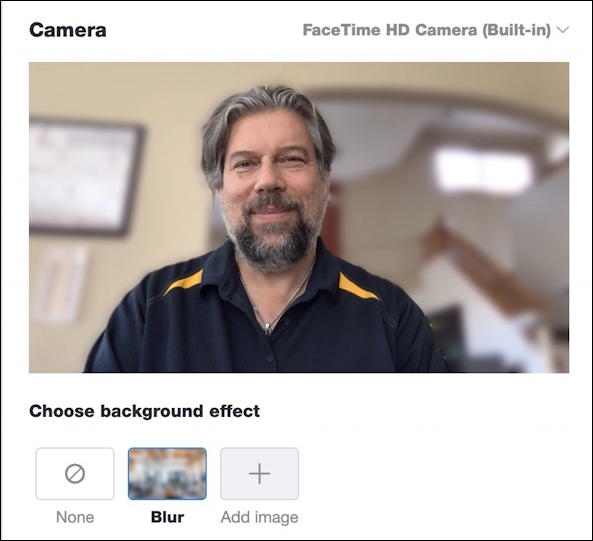 skype on mac - skype settings preferences video audio - blur blurred background