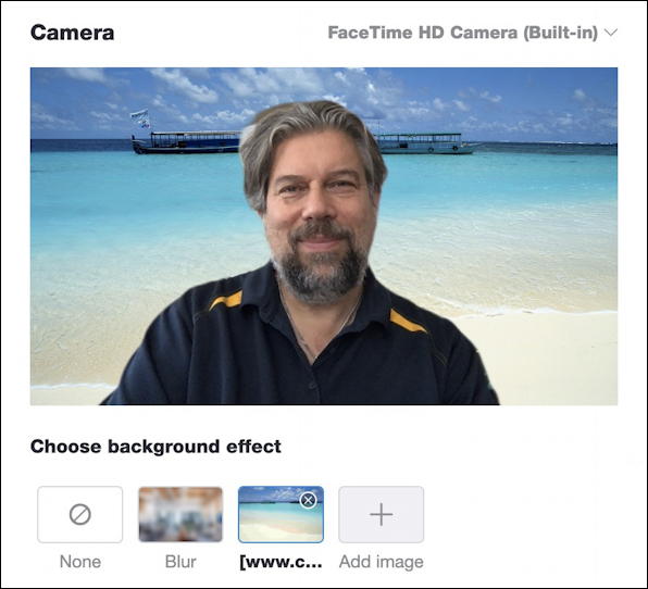 skype on mac - skype settings preferences video audio - beach background