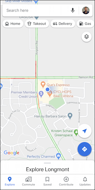 google maps location - iphone ios