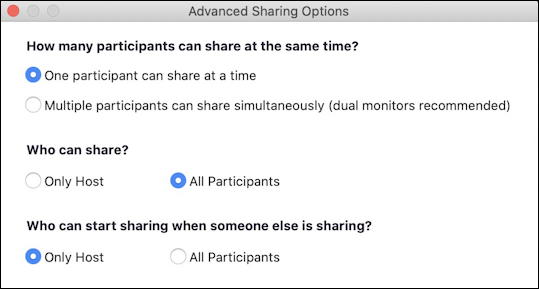 zoom app mac - advanced screen sharing settings