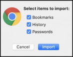 safari: import chrome bookmarks history passwords apple mac safari
