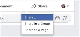 facebook post on business fan page - business page owner share