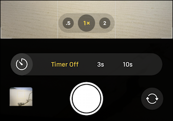 iphone ios 13 extended camera controls - timer options