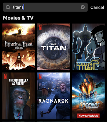 netflix usa search titans