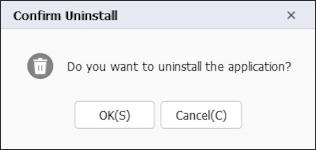 win10 apps & features - confirm uninstall