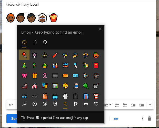 win10 emoji - emoji keyboard - gmail color emoji