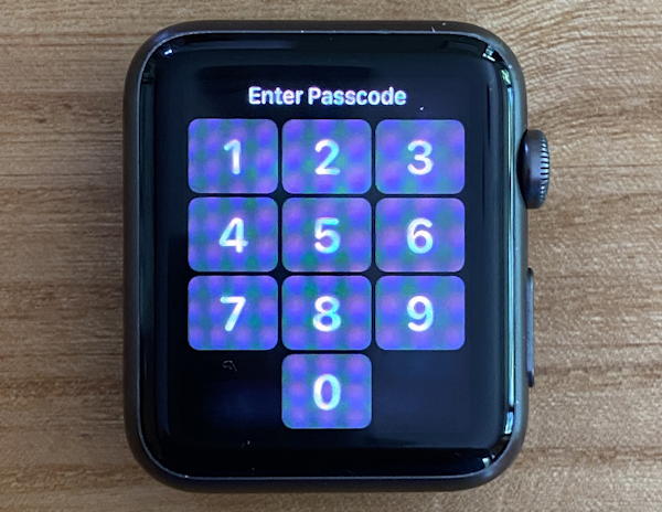 apple watch, locked, no band