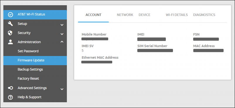 netgear nighthawk attwifimanager - admin settings