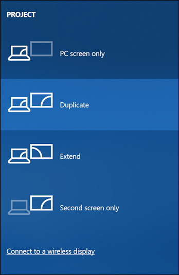 win10 project second screen display monitor layout