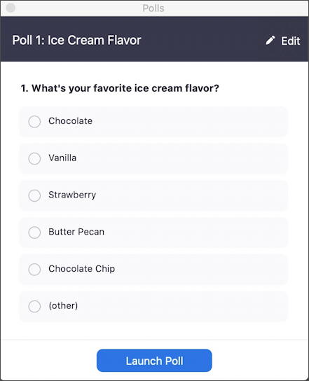zoom ice cream poll ready to share