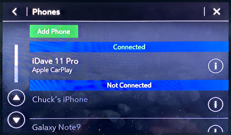 chevy chevrolet infotainment 3 plus - unpair bluetooth phone - list of paired phones android iphone