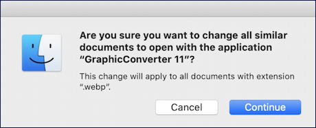 are you sure you want to change all open with mac macos x