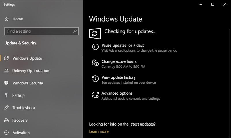 win10 windows - checking for updates - slow