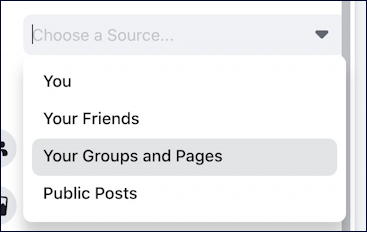 facebook search filter post results search