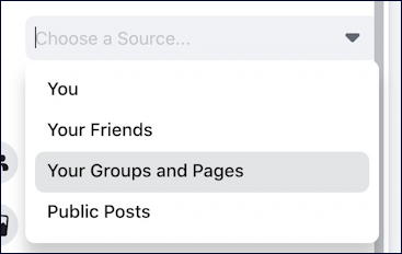 facebook search filter post results search