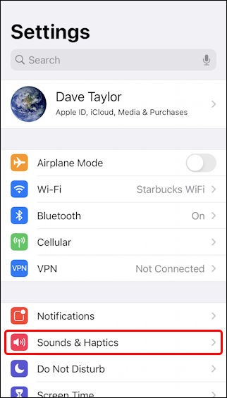 ios14 iphone settings sound and haptics