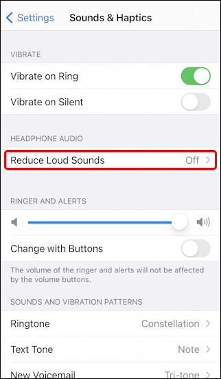 ios14 iphone settings - sound haptics
