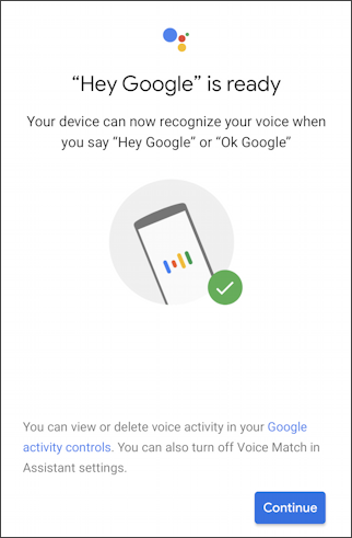 android google assistant - hey google is ready