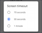 android screen timeout adjust fix change settings preferences