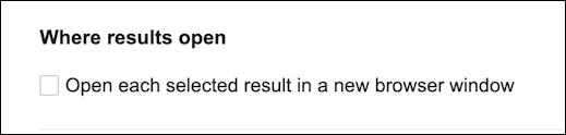 google search results settings - open in new tab