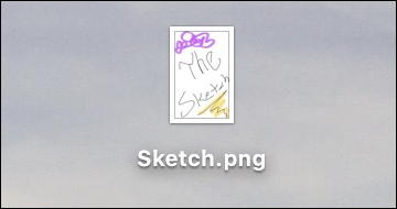 iphone sketch on mac desktop