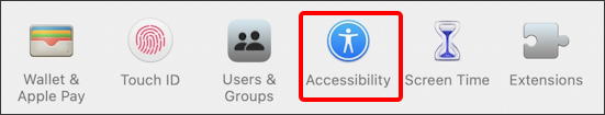 macos 11 big sur - accessibility - button