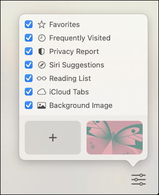 mac safari favorites tab screen window customize menu