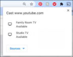 how to cast video youtube from google chrome edge to vizio tv