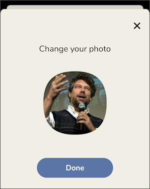 clubhouse app set profile - new picture photo portrait