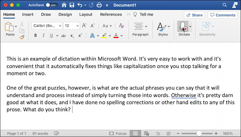 microsoft word for mac - final document